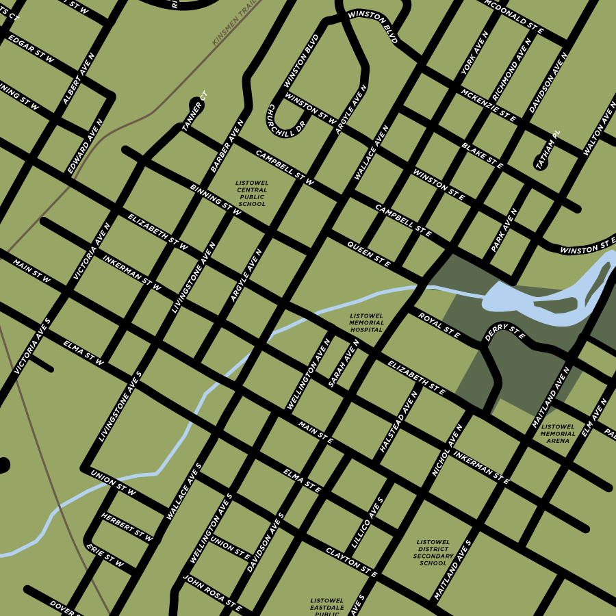 Listowel Map Print
