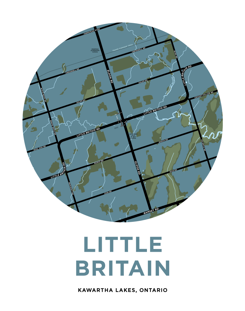 Little Britain Map Print