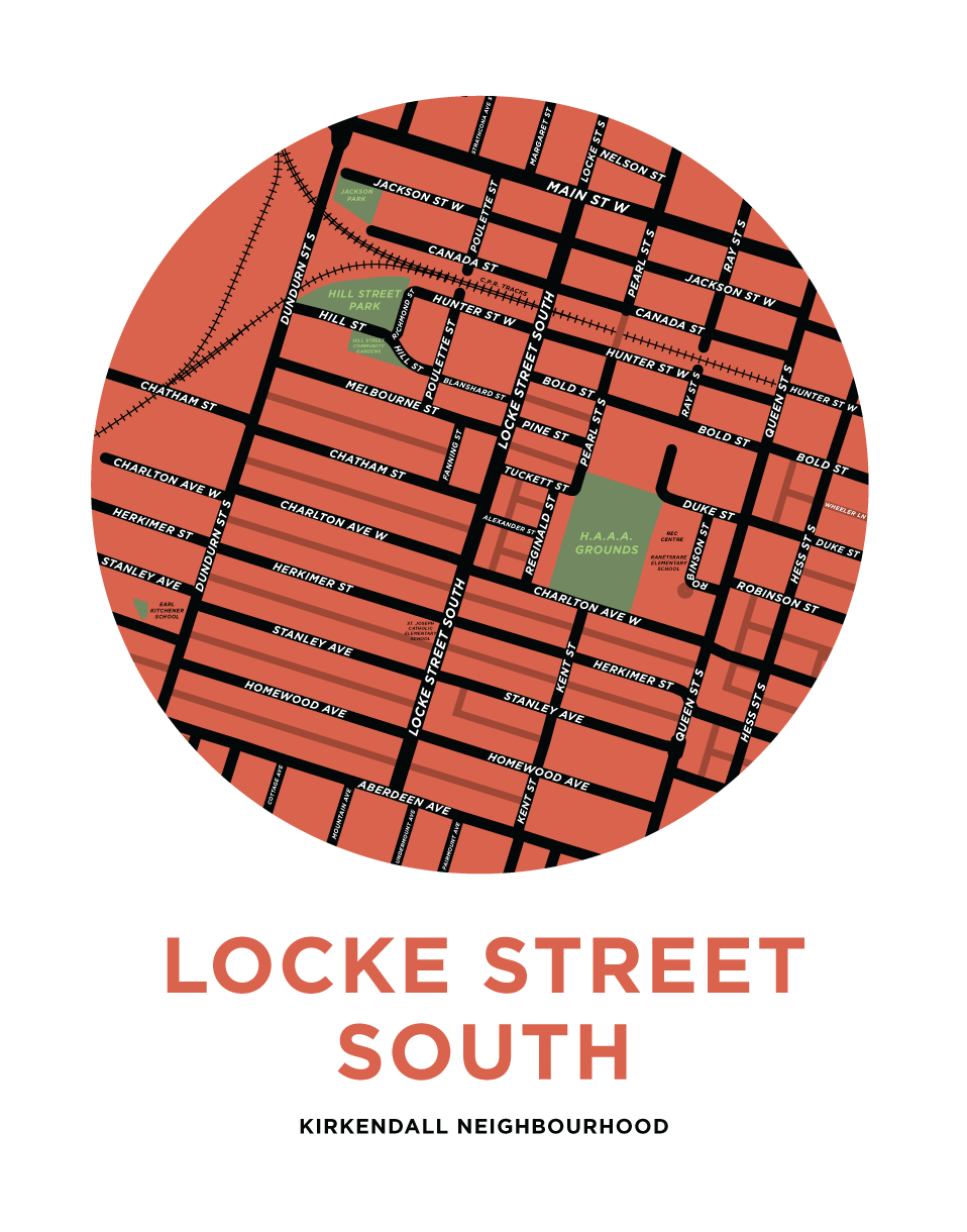 Locke Street South Map Print