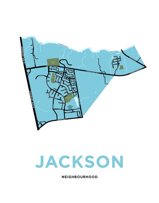 Jackson Neighbourhood Map Print