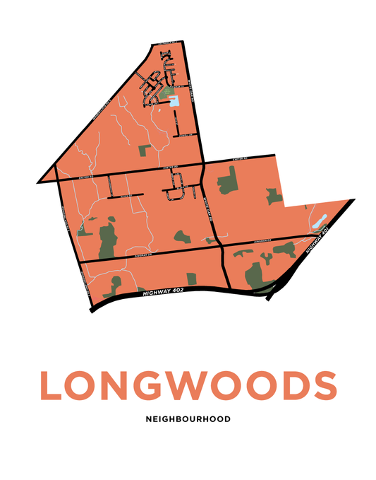Longwoods Neighbourhood Map Print