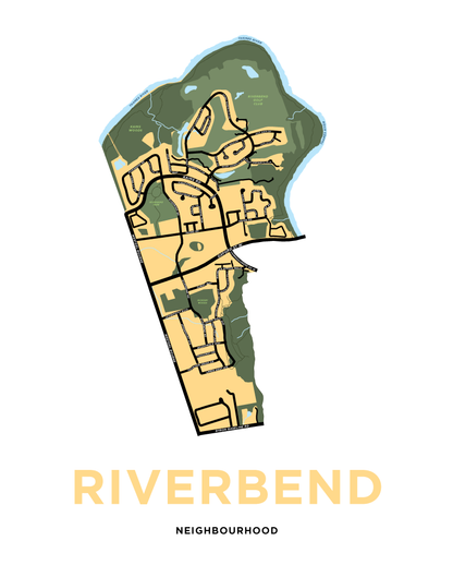 Riverbend Neighbourhood Map Print