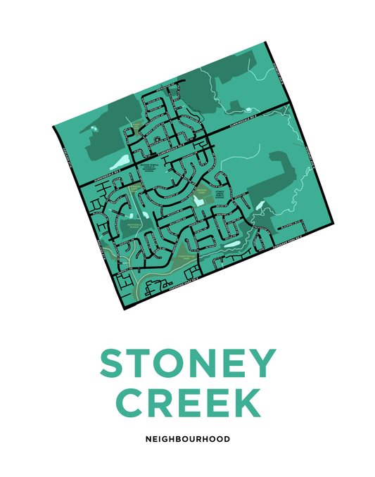 Stoney Creek Neighbourhood Map Print (London, ON)