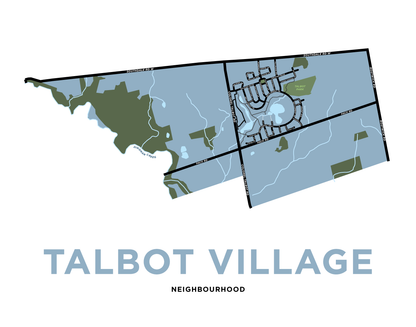 Talbot Village Map Print