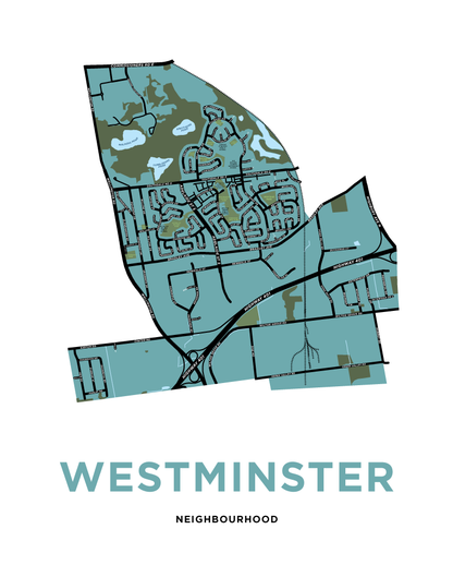 Westminster Neighbourhood Map Print