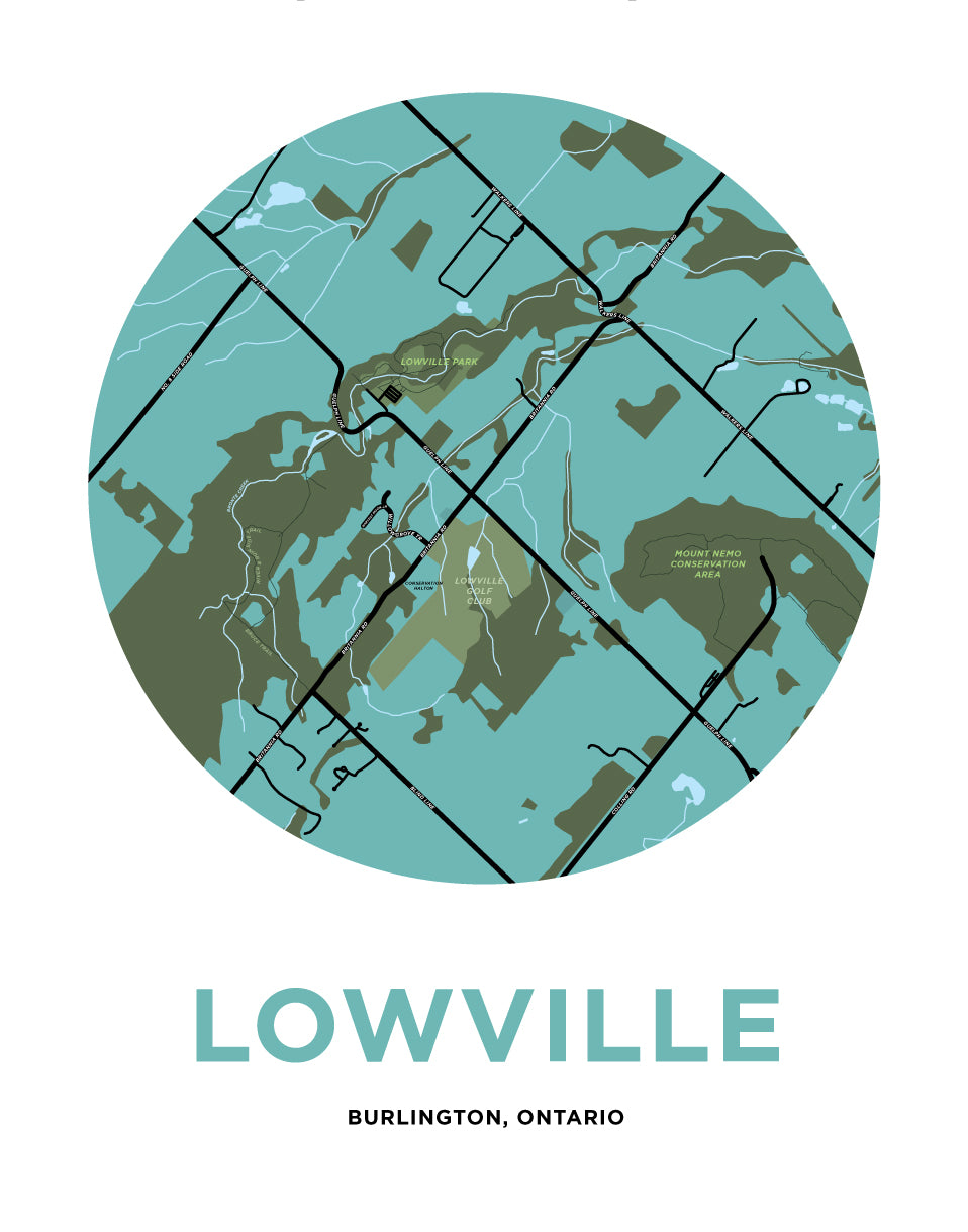 Lowville Map Print