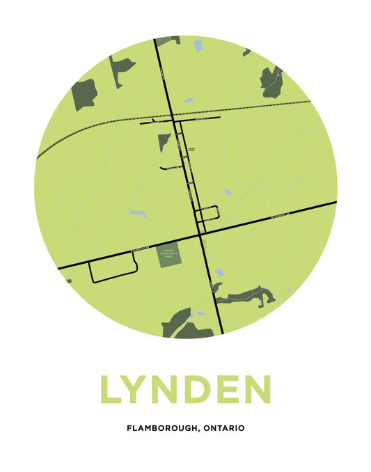 Lynden Map Print