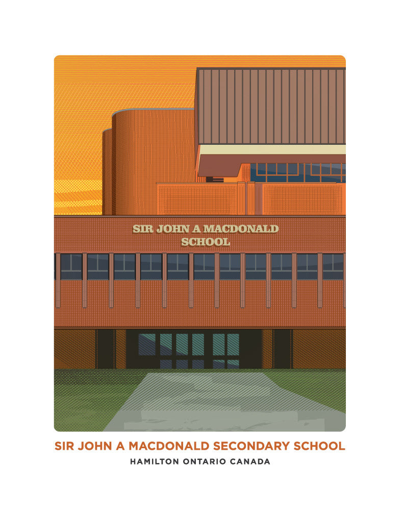 Sir John A Macdonald Secondary School Print