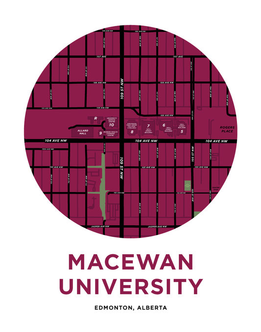 MacEwan University Campus Map Print