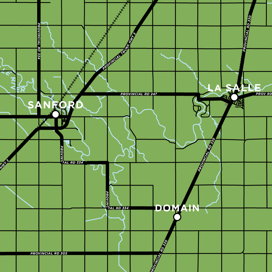 Rural Municipality of Macdonald Map Print