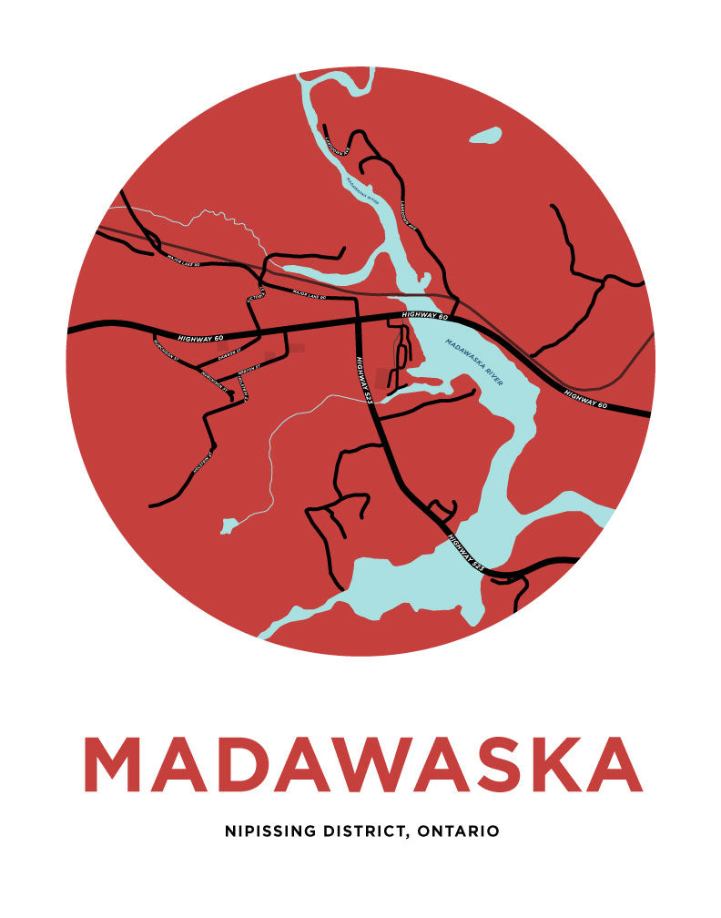Madawaska Map Print