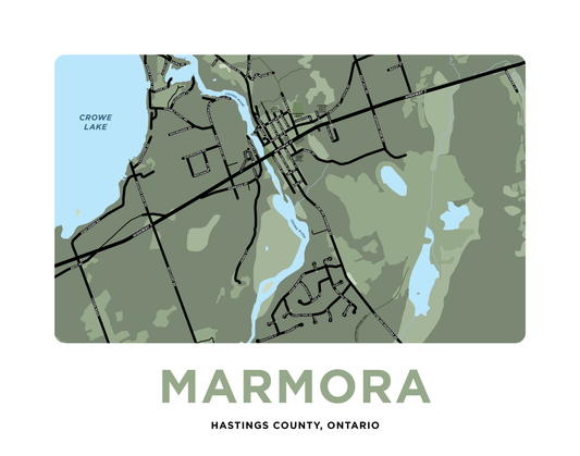 Marmora, Ontario Map Print