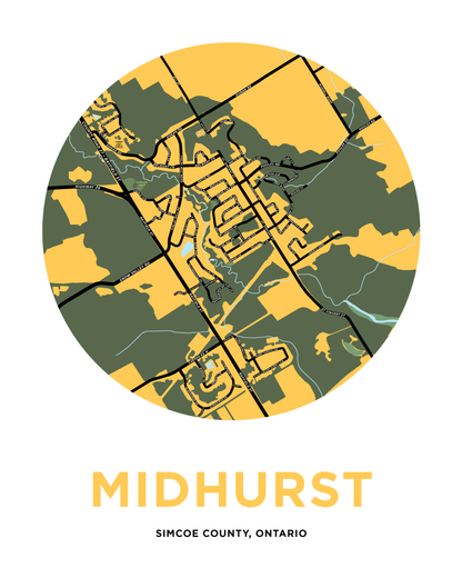 Midhurst Map Print