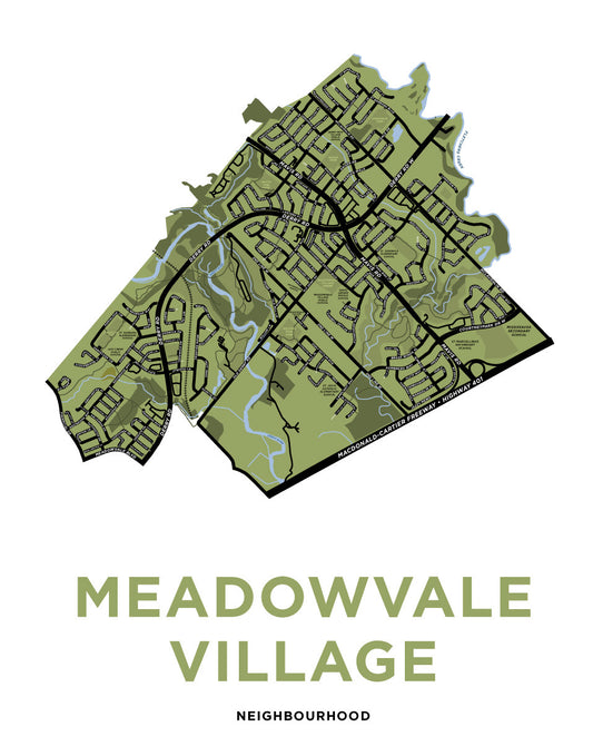 Meadowvale Village Neighbourhood Map Print