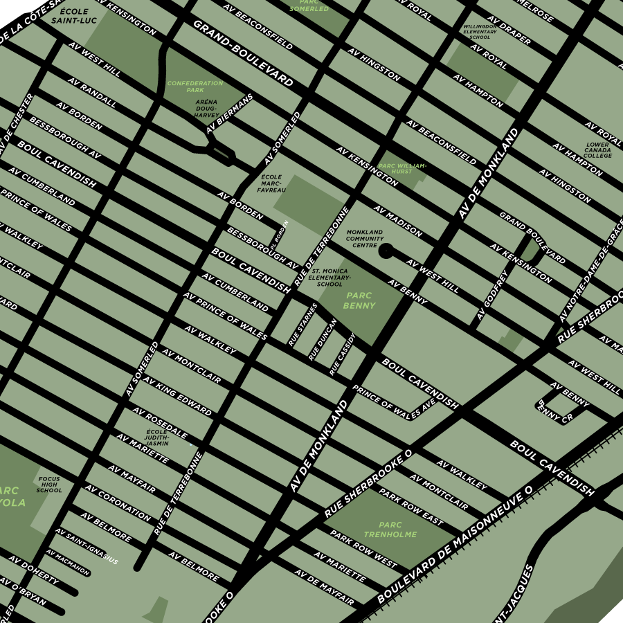 Notre-Dame-De-Grâce Neighbourhood Map