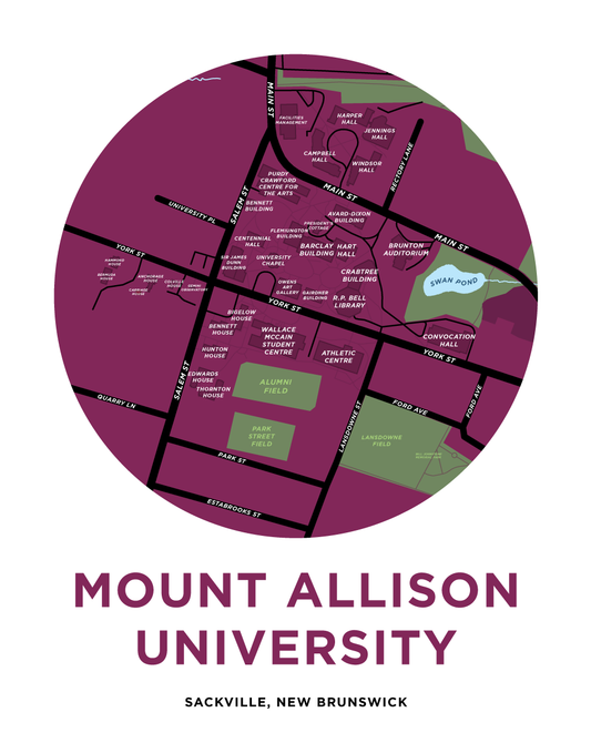 Mount Allison University Campus Map