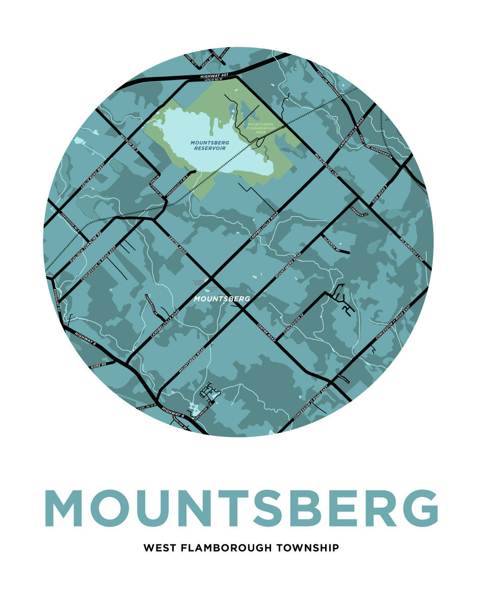 Mountsberg Map Print