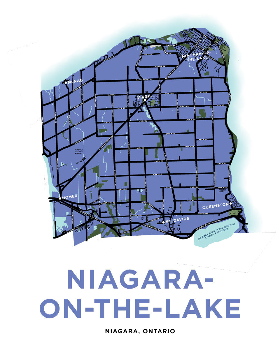 Niagara-On-The-Lake-Map Print (Full Municipality)