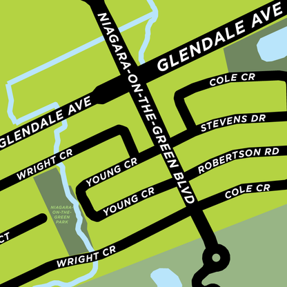 Niagara-On-The-Green Map Print