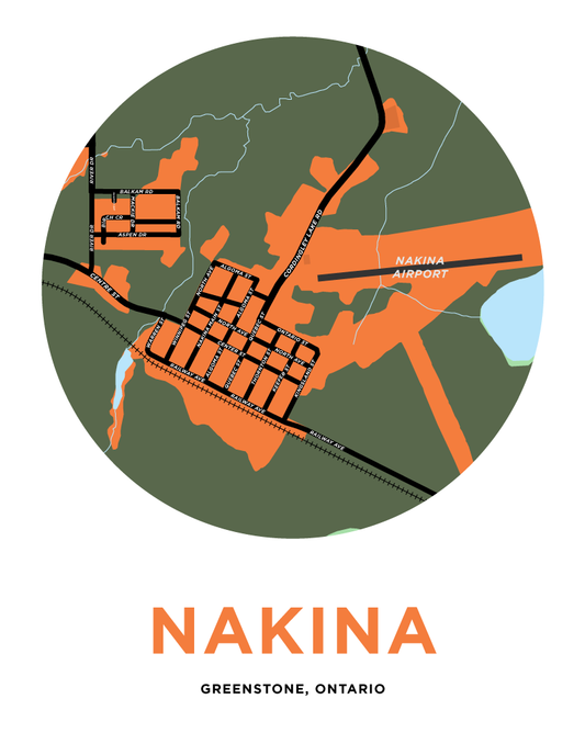 Nakina Map Print