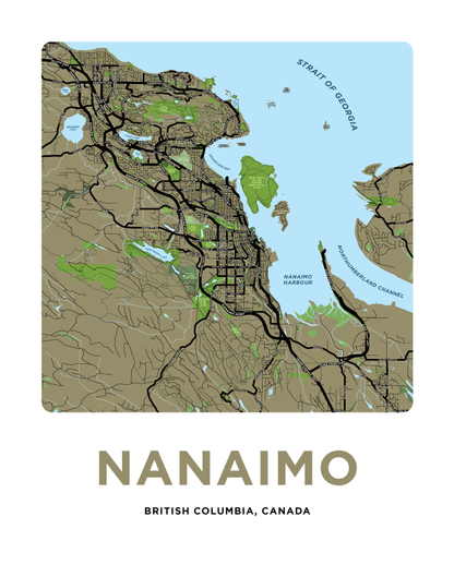 Nanaimo Map Print