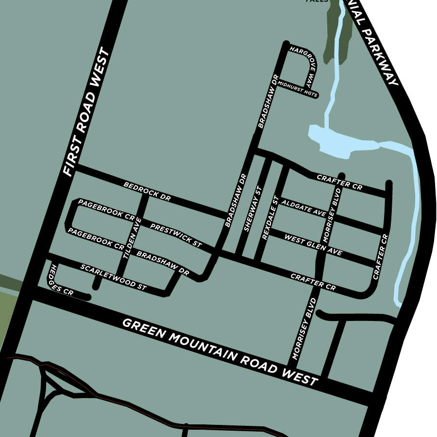 Nash Neighbourhood Map Print