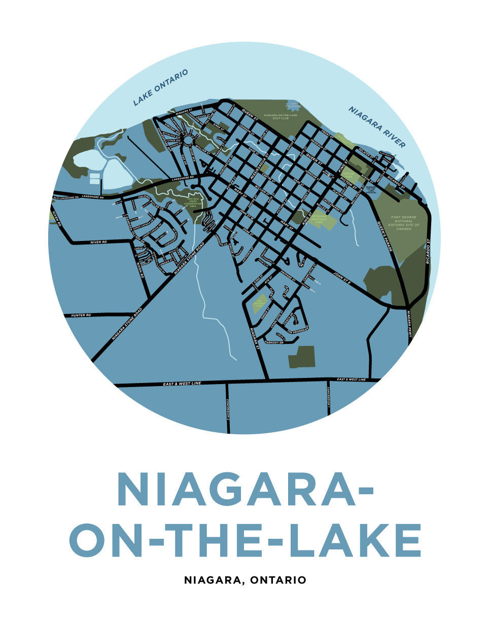 Niagara-On-The-Lake Map Print (Town)