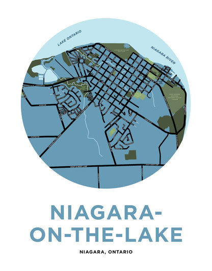 Niagara-On-The-Lake Map Print (Town)