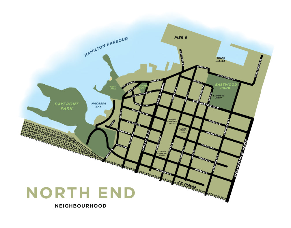 North End Neighbourhood Map