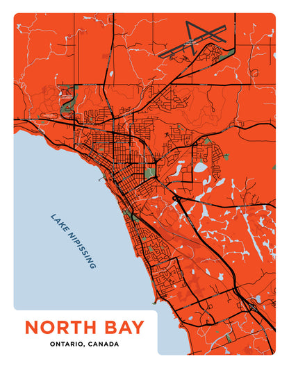 North Bay Map Print