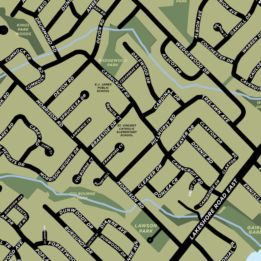 Morrison Neighbourhood Map Print