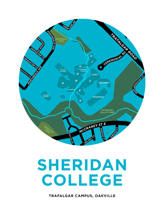 Sheridan College - Trafalgar Campus Map Print