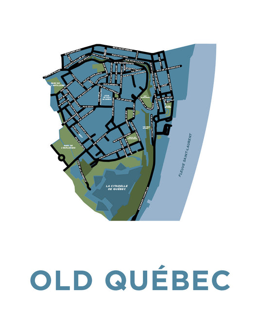 Old Québec Neighbourhood Map
