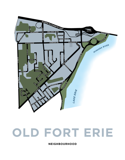 Old Fort Erie Map Print