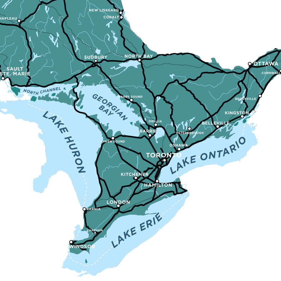 Ontario Map Print