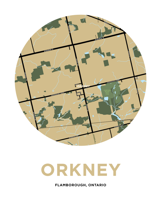 Orkney Map Print