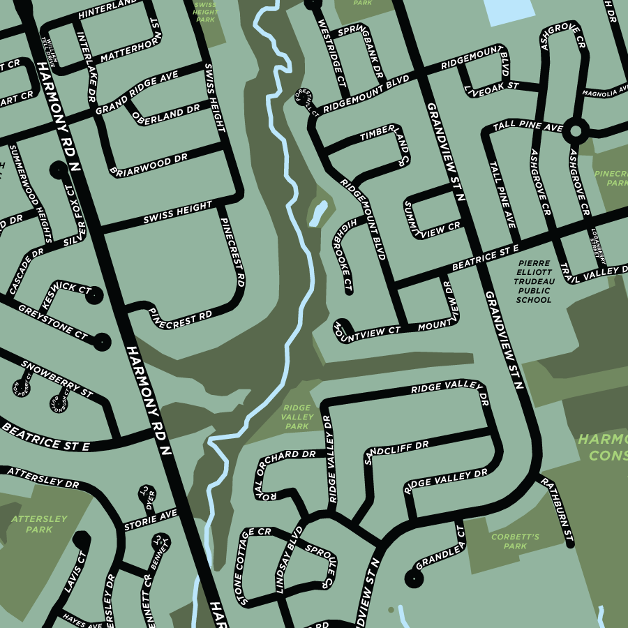 Pinecrest Neighbourhood Map