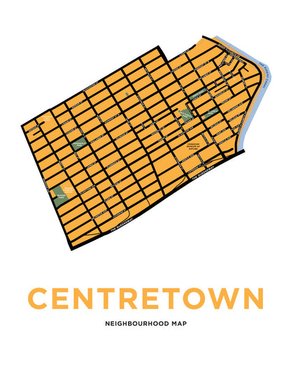 Centretown Map Print