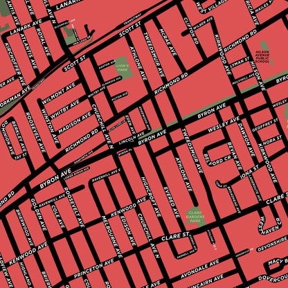 Westboro Neighbourhood Map Print
