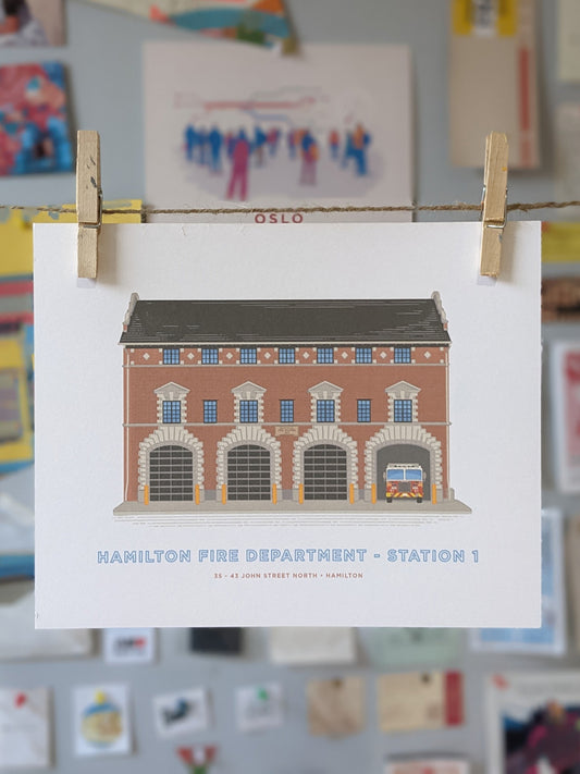 Hamilton Fire Station #1 Print