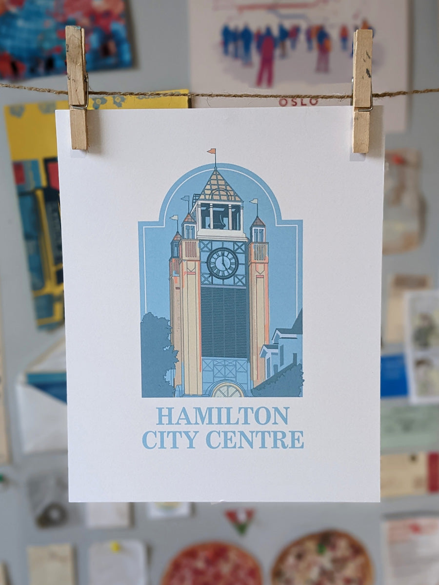 Hamilton City Centre Print