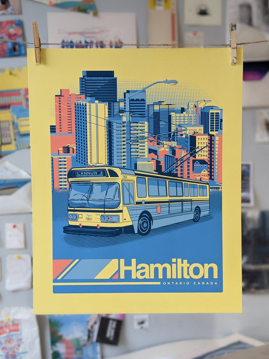 Hamilton Flyer E800 Bus Print