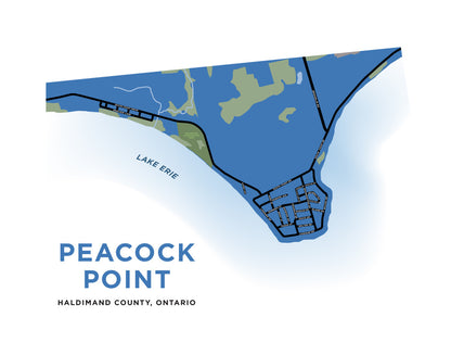Peacock Point Map Print