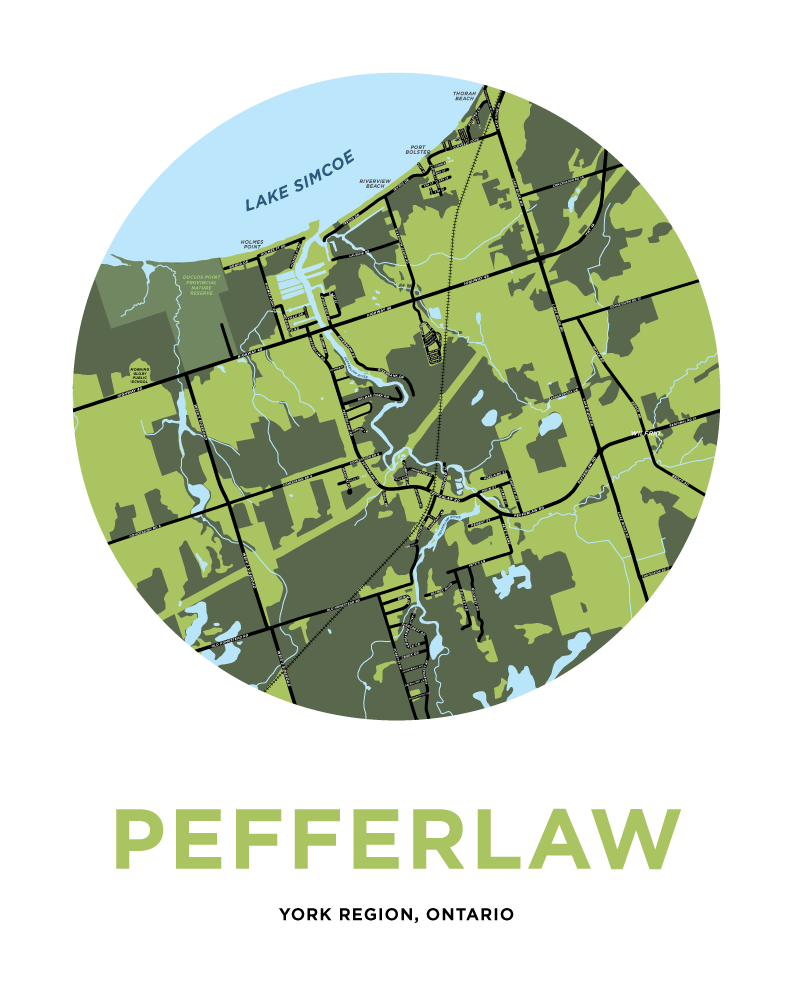 Pefferlaw Map Print