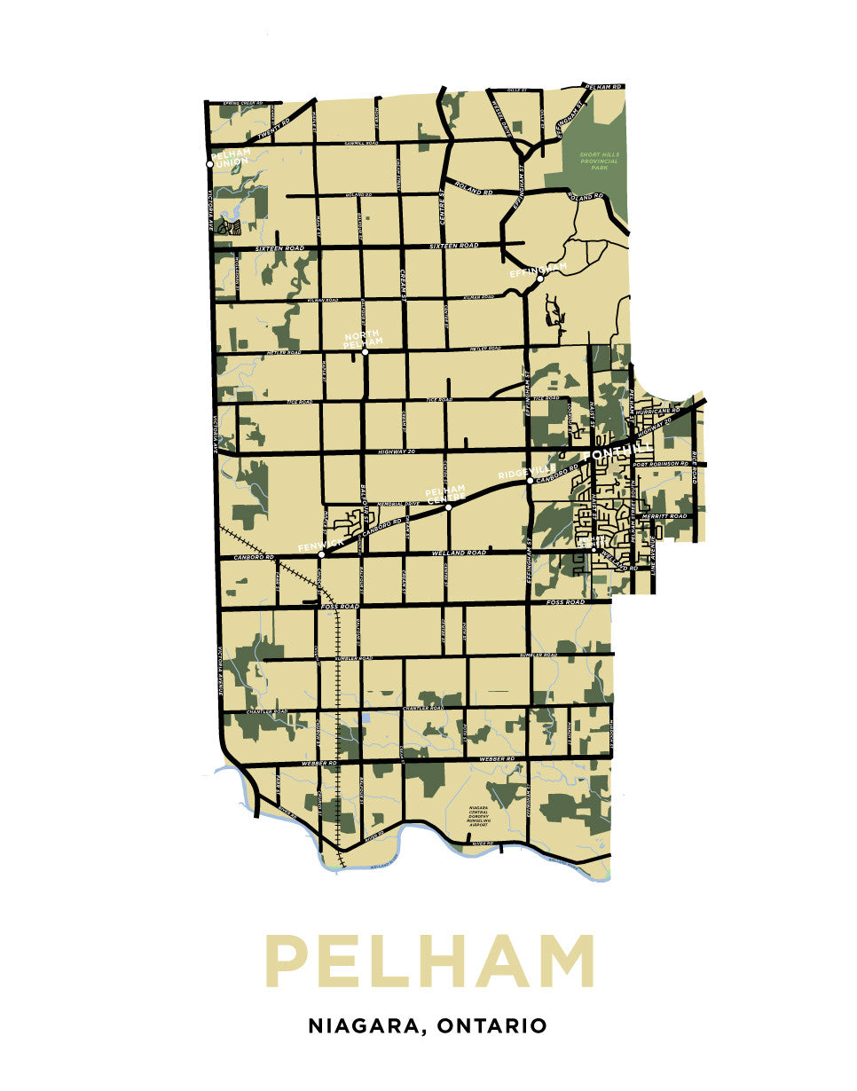 Pelham Map Print