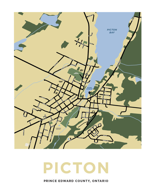 Picton, Ontario Map Print