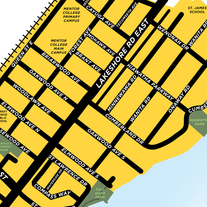 Port Credit Neighbourhood Map