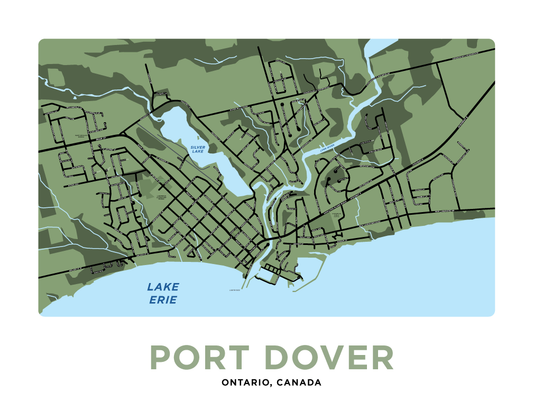 Port Dover Map Print