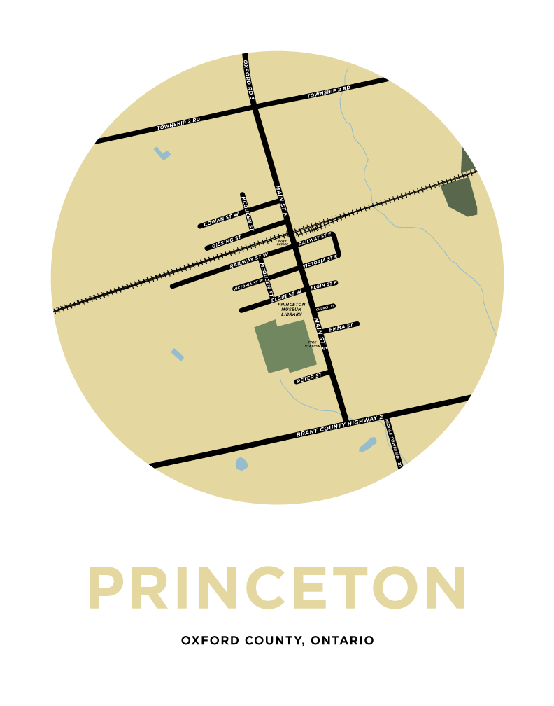 Princeton Map Print