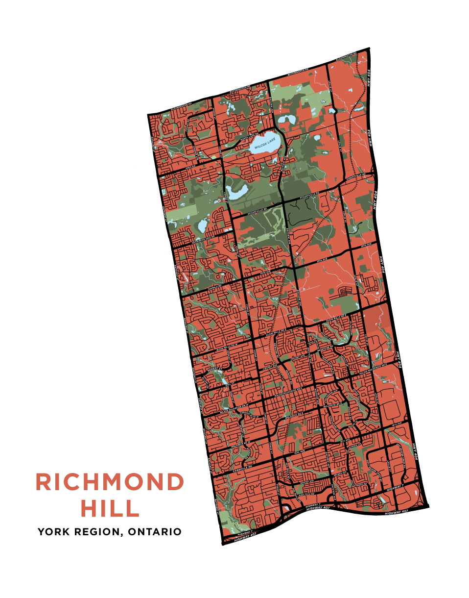 Richmond Hill Map Print